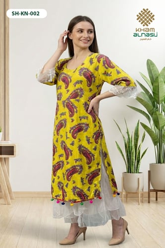 جلابية شالكي – لمسة دانتيل وحضور ناعم