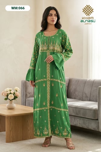 جلابية إستقبال هندية مطرز اشكال هندسيه: فخامة التر...