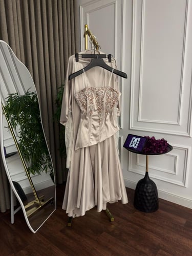 فستان قطعتين رقم 7806