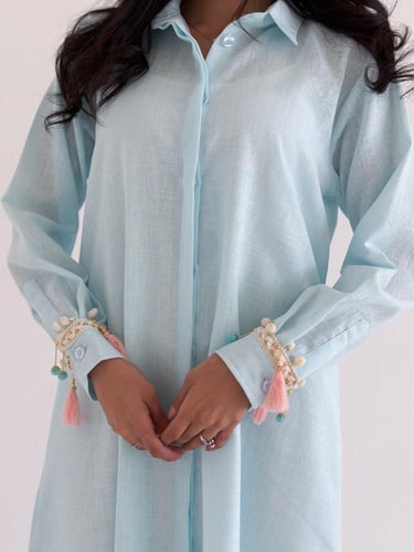 جلابية تركوازية