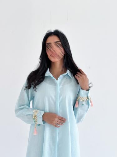 جلابية تركوازية