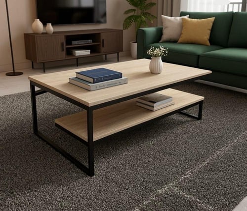 طاولة قهوة وسط بالوان مختلفة