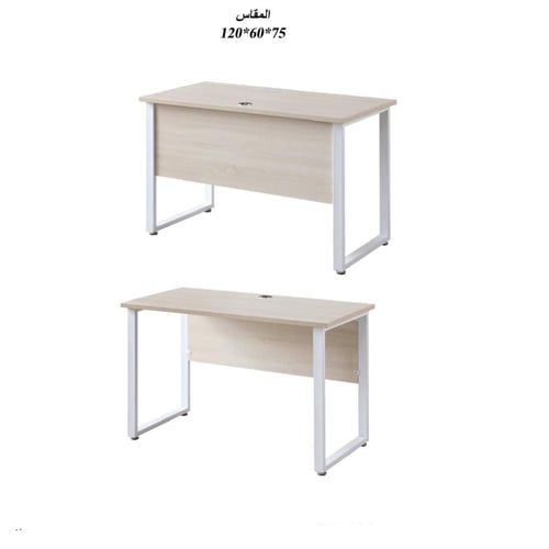 مكتب خشبي بعده الوان120سم