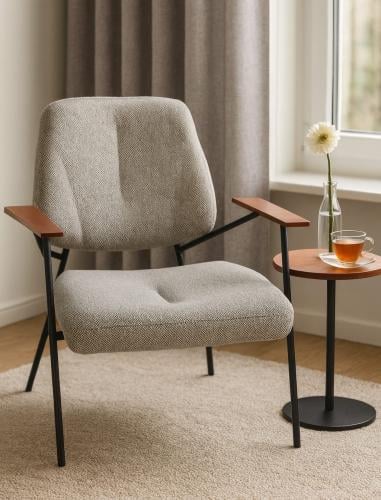 كرسي قماش كتان بالوان مختلفة