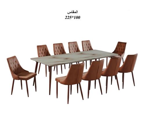 طاولة طعام رخام 10كرسي