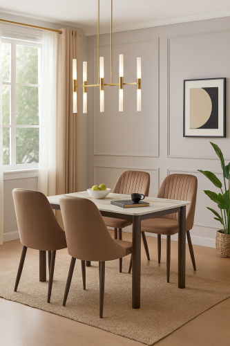 طاولة طعام رخام 4كرسي