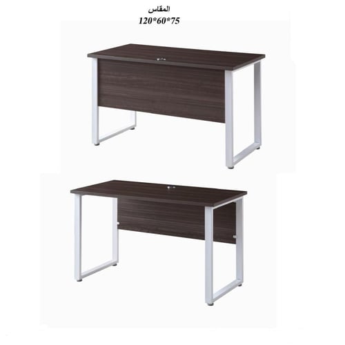 مكتب خشبي بعده الوان120سم