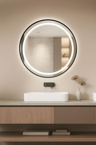 مراية جدارية مضيئة 100*100سم