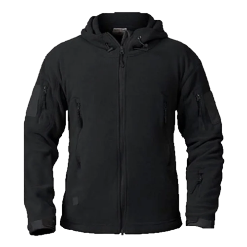 جاكيت تكتيكي مخمل - اسود