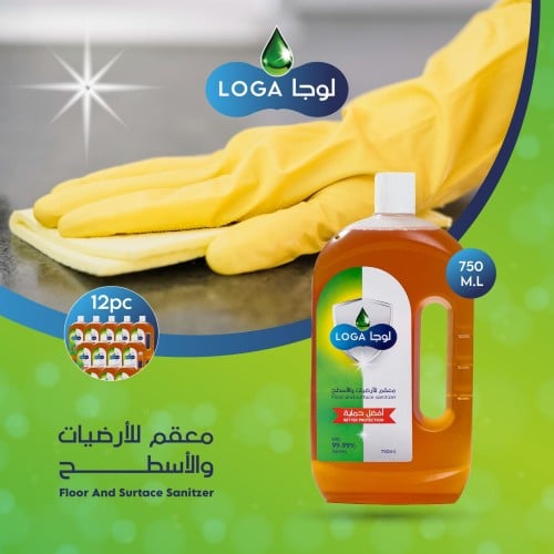 كرتون مطهر ومعقم للأسطح قاتل الجراثيم 750 مل × 12...