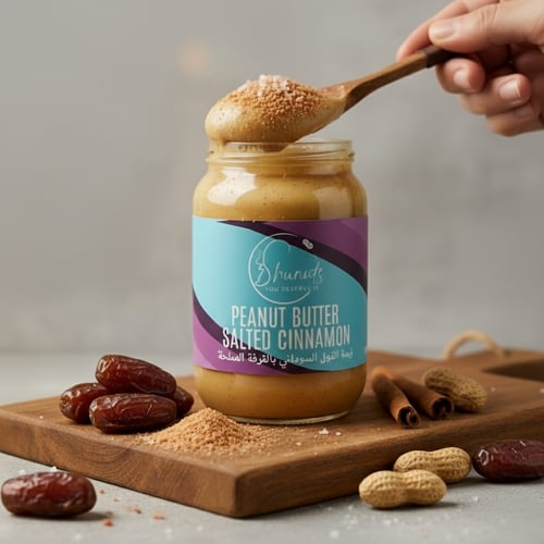 زبدة الفول السوداني بالقرفة المملحة