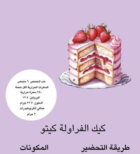 ملف وصفات حلى الكيتو.