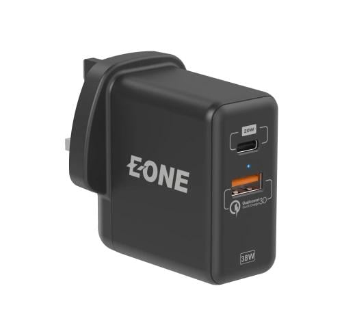 فيش جداري من EONE | بقوة 38 واط ويدعم الشحن السريع