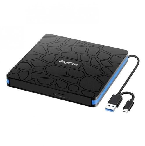 مشغل CD / DVD خارجي | مزدوج المنفذ