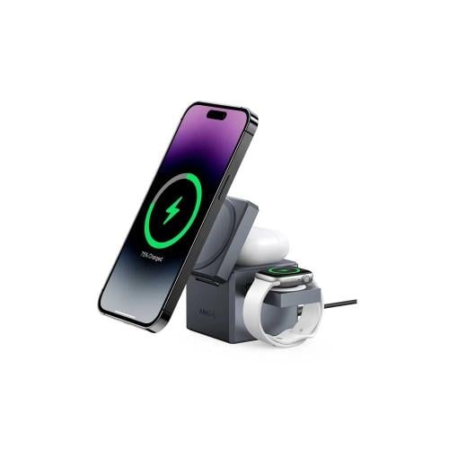 شاحن ماج سيف انكر كيوب بقوة 30 واط 3 في 1 - رمادي