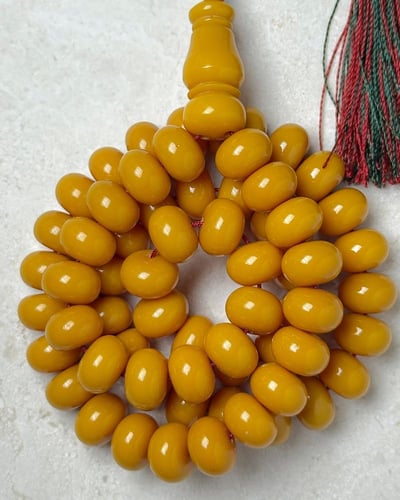 سبحة فاتوران كركمي كركوشة 8x12 مل