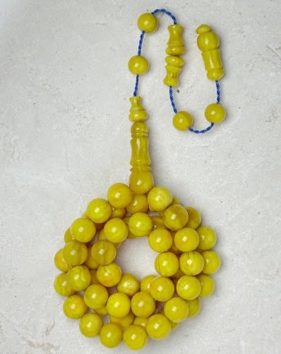 سبحة فاتوران كهرماني تمليكة 10 مل