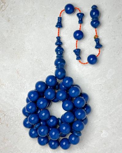 سبحة فاتوران ازرق بولنق تمليكة 12 مل