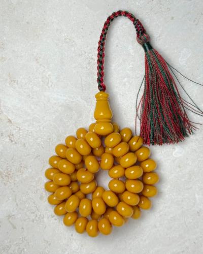 سبحة فاتوران كركمي كركوشة 8x12 مل