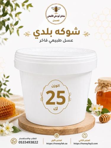 عسل شوكه بلدي 25كيلو