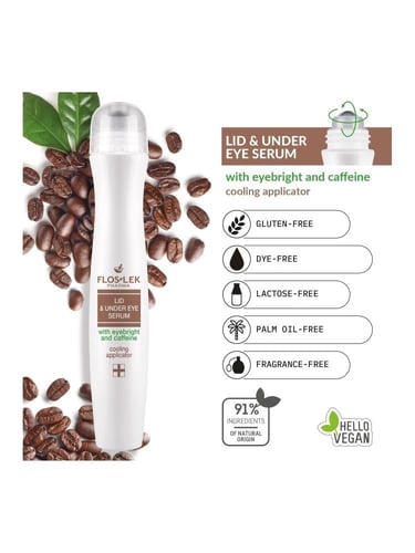 فلوسليك جيل لمنطقة حول العين بالكافيين للقضاء علي...