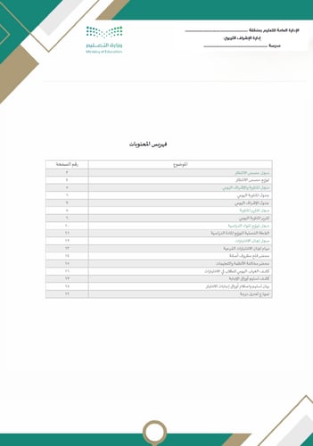 سجلات وكيلة المدرسة للشؤون التعليمية