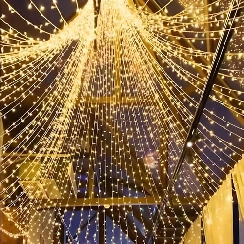 لمبة زينة اضاءة شكل حبل شفاف ليد 100 متر 800 لمبة...