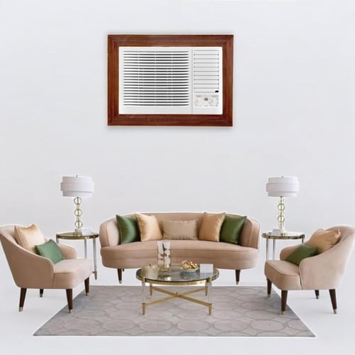 برواز ايطار مكيف شباك جاهز مقاس 18 مصنوع من الخشب...