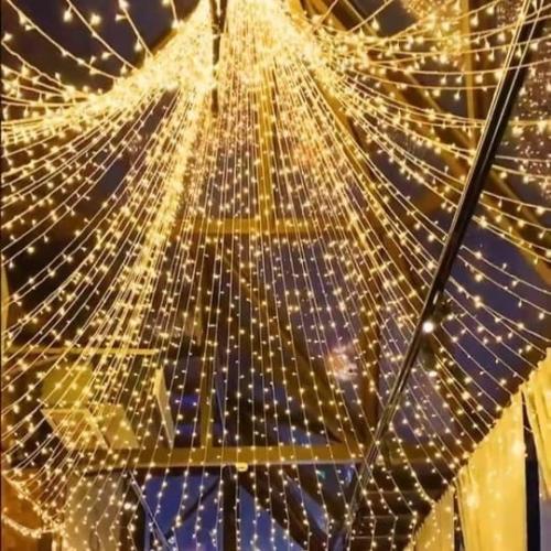 لمبة زينة اضاءة شفاف ليد 50 متر لفة لون الانارة اص...