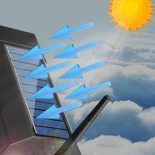 كشاف طاقة شمسية شكل كاميرا خارجية وهمية مع استشعار...