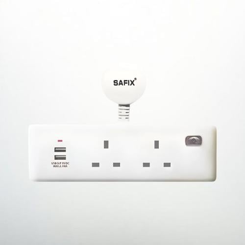 راس فيش 13A مشترك منفذين + USB