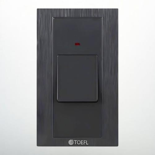 مفتاح المكيف مستطيل 45 امبير لون اسود حجري توفل