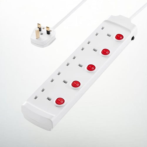 توصيلة كهرباء هاي ماكس 3 متر 5 منافذ 13 امبير