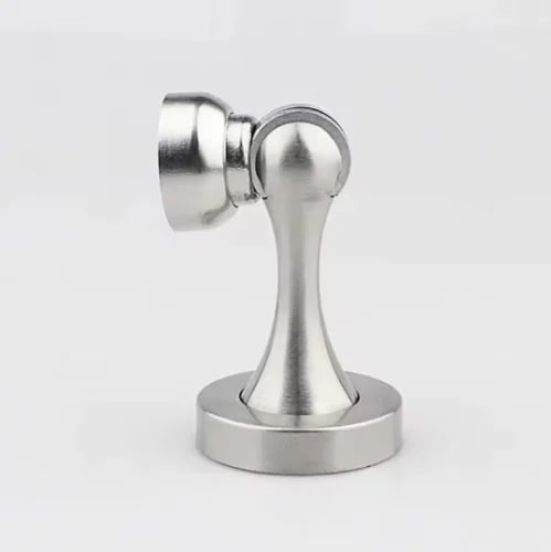 Magnetic door holder wall or floor mounted silver...