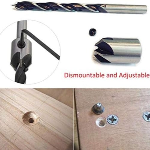 طقم ريش دريل شنيور كهربائي بتخويش مخروطي مخدد اتش...