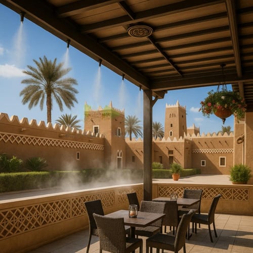 جهاز رذاذ ماء بطول 20 متر مع مضحة بقوة 60 واط و 10...