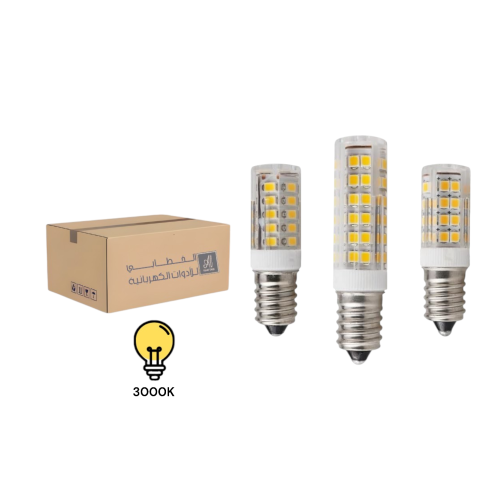 لمبة ليد 5 واط اصفر 3000K E14 علبة 10 حبات