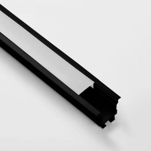 بروفايل المونيوم مسار اضاءة مغناطيسي 1.3 اسود 2 مت...