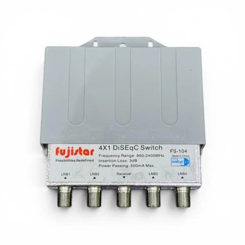 قسام دش ديجتال 1 × 4 خط - كبير FUJISTAR FS-104