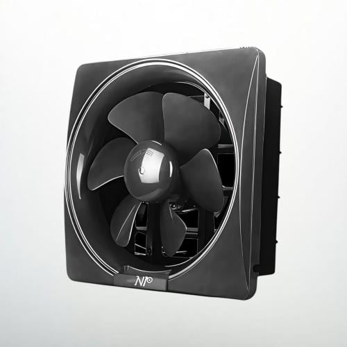 مروحة شفط جدارية لون اسود 25 × 25 سم (8 انش)