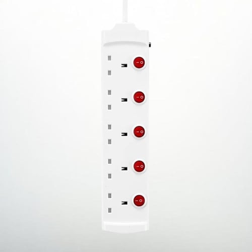 توصيلة كهرباء هاي ماكس 3 متر 5 منافذ 13 امبير