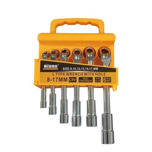 طقم مفك محبس دفن 6 قطع من BISSO المقاسات (8-10-12-...