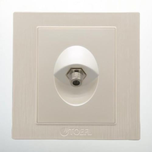 فيش منفذ دش مفرد لون لولي فاخر توفل