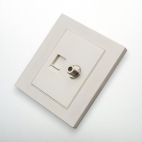 فيش منفذ هاتف تليفون مع دش لون لولي فاخر توفل