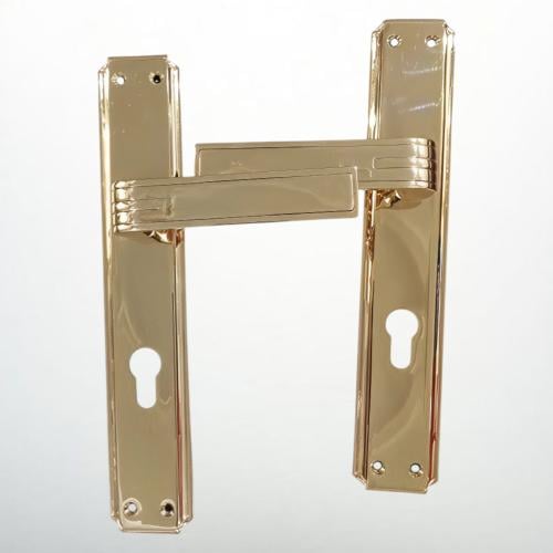 يد كالون مقبض باب لون ذهبي لامع ثقيل وبجودة عالية