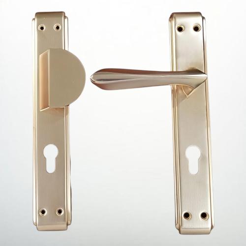 يد كالون مقبض باب يمين ذهبي مطفي عصري وأنيق - متين...