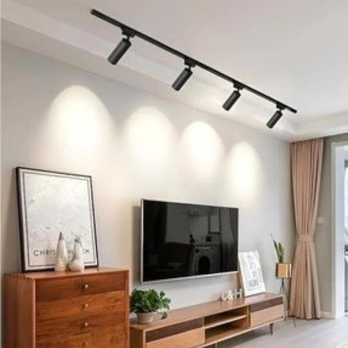 كشاف تراك لايت اسود لون الانارة 3000K اصفر 30 واط