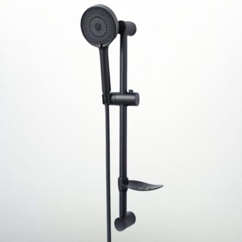 مسطرة دش مع سماعة رأس مدور اسود