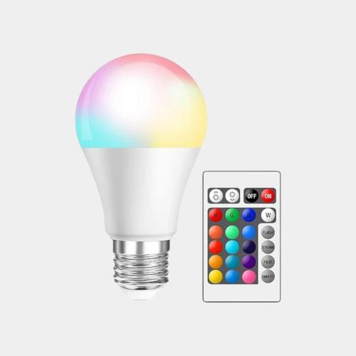 لمبة كروي ملون RGB متعددة الالوان تحكم عن طريق ريم...