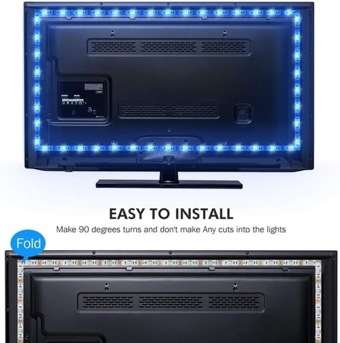 شريط اضاءة ليد ملون بطول 3 متر يعمل على USB لاضاءة...
